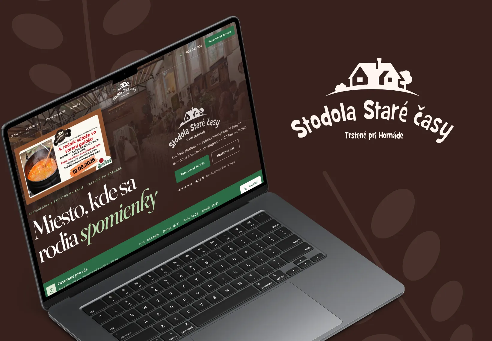 Stodola Staré časy — restaurant & events website