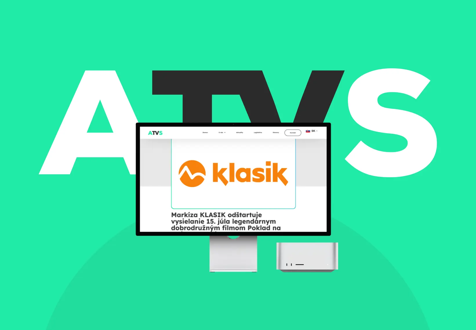 Website for Association of Slovak Television Broadcasters